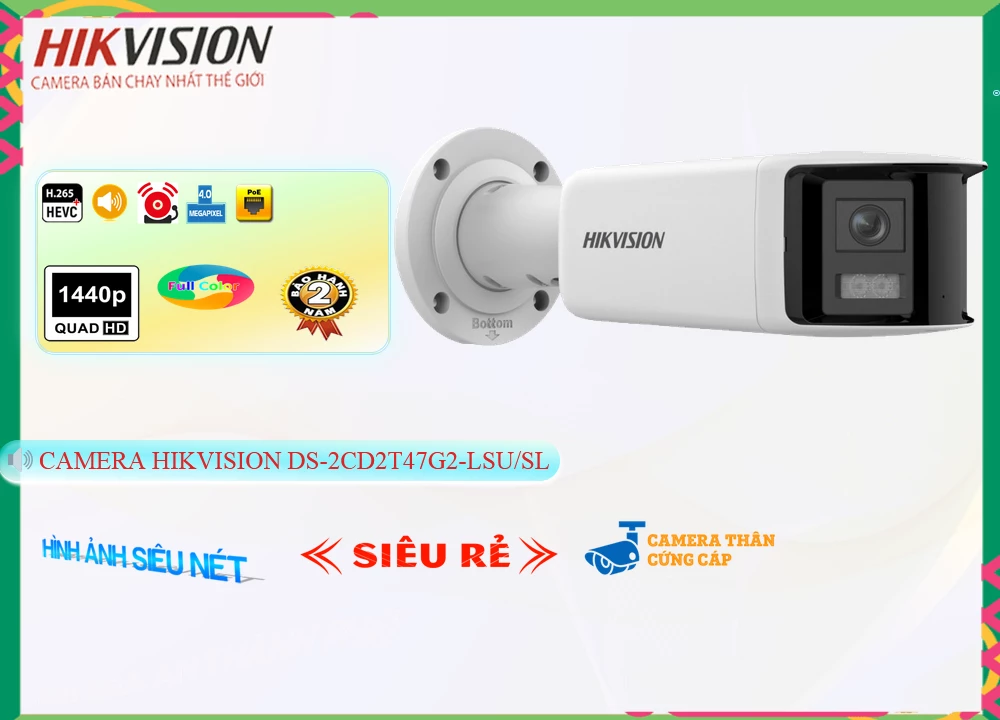 DS-2CD2T47G2-LSU/SL Camera Hikvision DS-2CD2T47G2-LSU/SL Camera Hikvision
