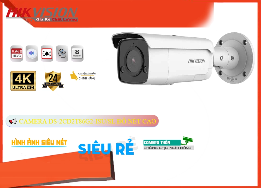 Camera Hikvision IP POEDS-2CD2T86G2-ISU/SL Camera Hikvision IP POEDS-2CD2T86G2-ISU/SL