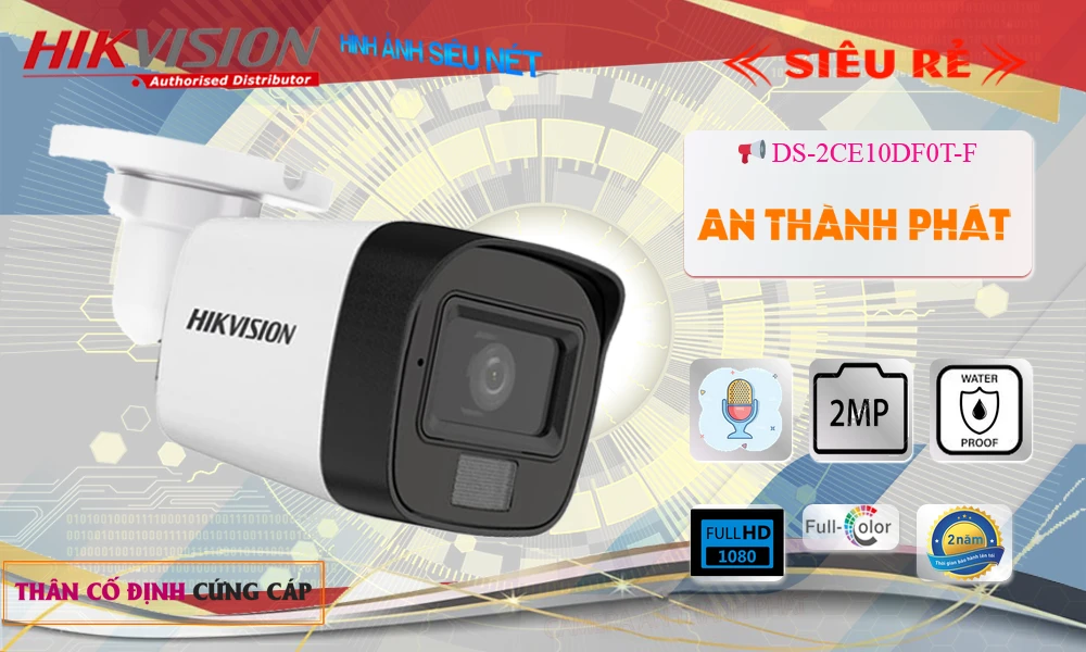 Hikvision DS-2CE10DF0T-F Sắc Nét