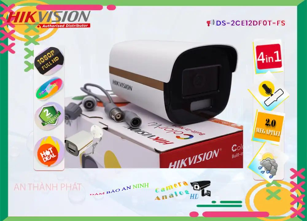 DS-2CE12DF0T-FS Hikvision Thiết kế Đẹp DS-2CE12DF0T-FS Hikvision Thiết kế Đẹp