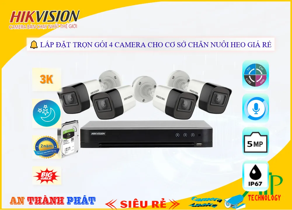 Xem Chi Tiết Trọn Bộ Camera Giá Rẻ Cho Cơ Sở Chăn Nuôi Heo Tại An Thành Phát Hình Ảnh Đẹp Trọn Bộ Camera Giá Rẻ Cho Cơ Sở Chăn Nuôi Heo tư vấn lắp camera giá rẻ