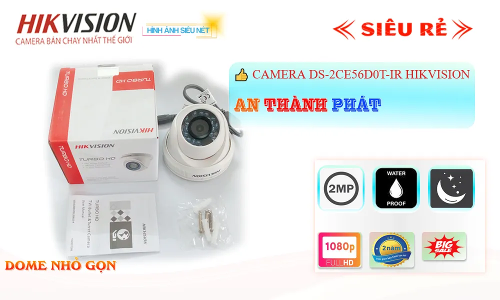 DS-2CE56D0T-IR Camera Với giá cạnh tranh Hikvision