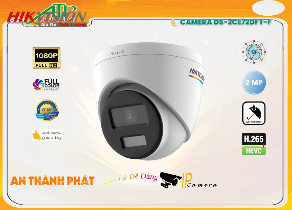 Camera Hikvision DS-2CE72DFT-F Mẫu Đẹp Camera Hikvision DS-2CE72DFT-F Mẫu Đẹp