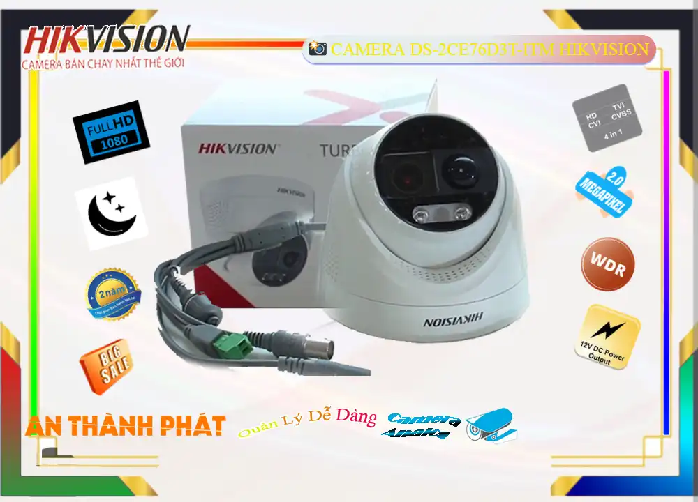 DS-2CE76D3T-ITM Camera Hikvision Chức Năng Cao Cấp DS-2CE76D3T-ITM Camera Hikvision Chức Năng Cao Cấp