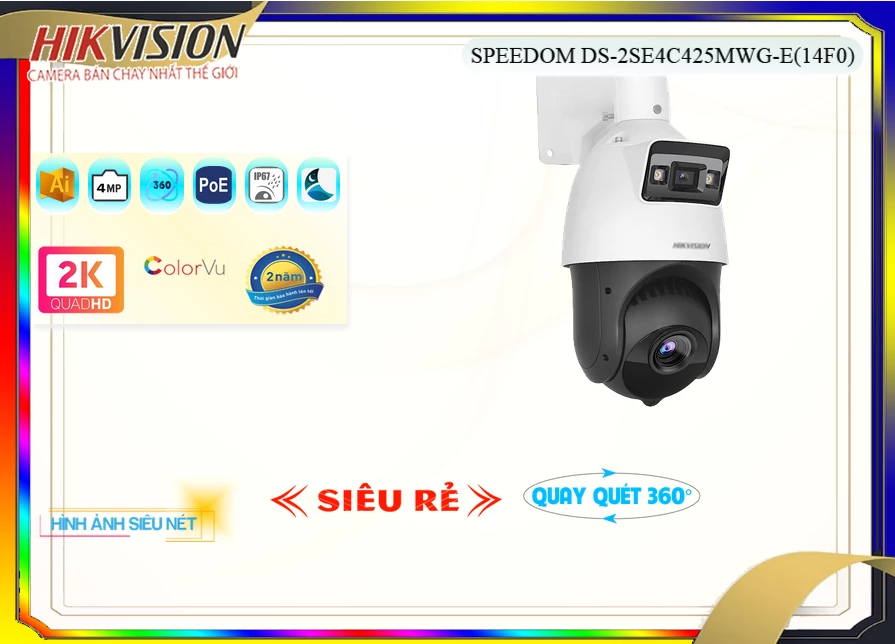 Camera Hikvision DS-2SE4C425MWG-E(14F0),thông số DS-2SE4C425MWG-E(14F0),DS 2SE4C425MWG E(14F0),chức năng DS-2SE4C425MWG-E(14F0) 4.0 MP Độ phân giải Ultra 2k , Loại Camera DS-2SE4C425MWG-E(14F0) Công Nghệ Mới,DS-2SE4C425MWG-E(14F0) mới,Bán giá rẻ DS-2SE4C425MWG-E(14F0),Giá DS-2SE4C425MWG-E(14F0),Bán Sỉ DS-2SE4C425MWG-E(14F0),DS-2SE4C425MWG-E(14F0) Bán Giá Rẻ,DS-2SE4C425MWG-E(14F0) Giá rẻ,DS-2SE4C425MWG-E(14F0) chiết khấu cao,Giá Bán DS-2SE4C425MWG-E(14F0),cửa hàng bán DS-2SE4C425MWG-E(14F0)