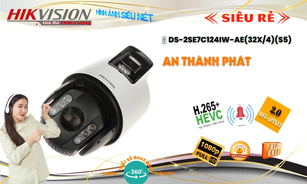DS-2SE7C124IW-AE(32x/4)(S5) Camera Chất Lượng Hikvision