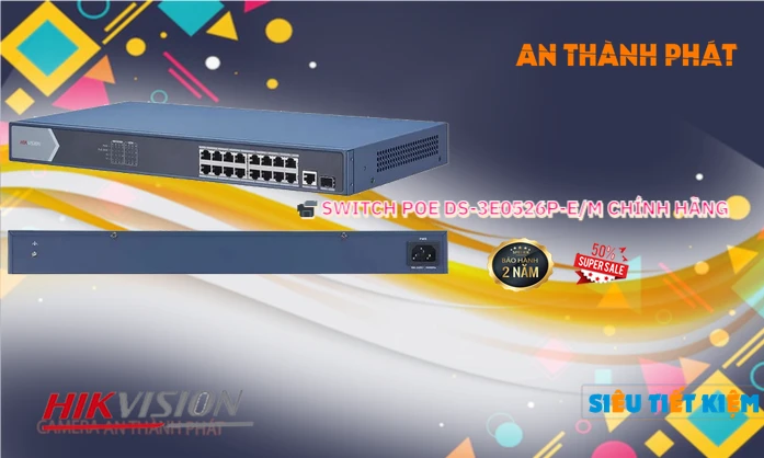 Hikvision  Switch chuyển đổi dữ liệu  DS-3E0526P-E/M
