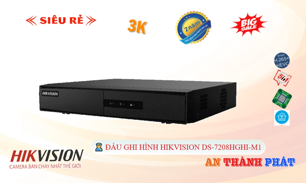 DS-7208HGHI-M1 Đầu Thu Hikvision