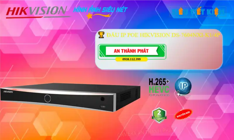 DS-7604NXI-K1/4P sắc nét Hikvision DS-7604NXI-K1/4P sắc nét Hikvision