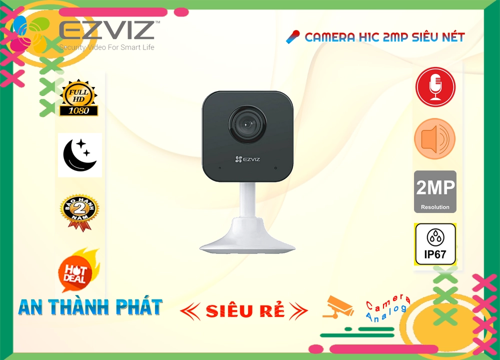 H1C 2MP Camera Wifi Ezviz Giá tốt H1C 2MP Camera Wifi Ezviz Giá tốt