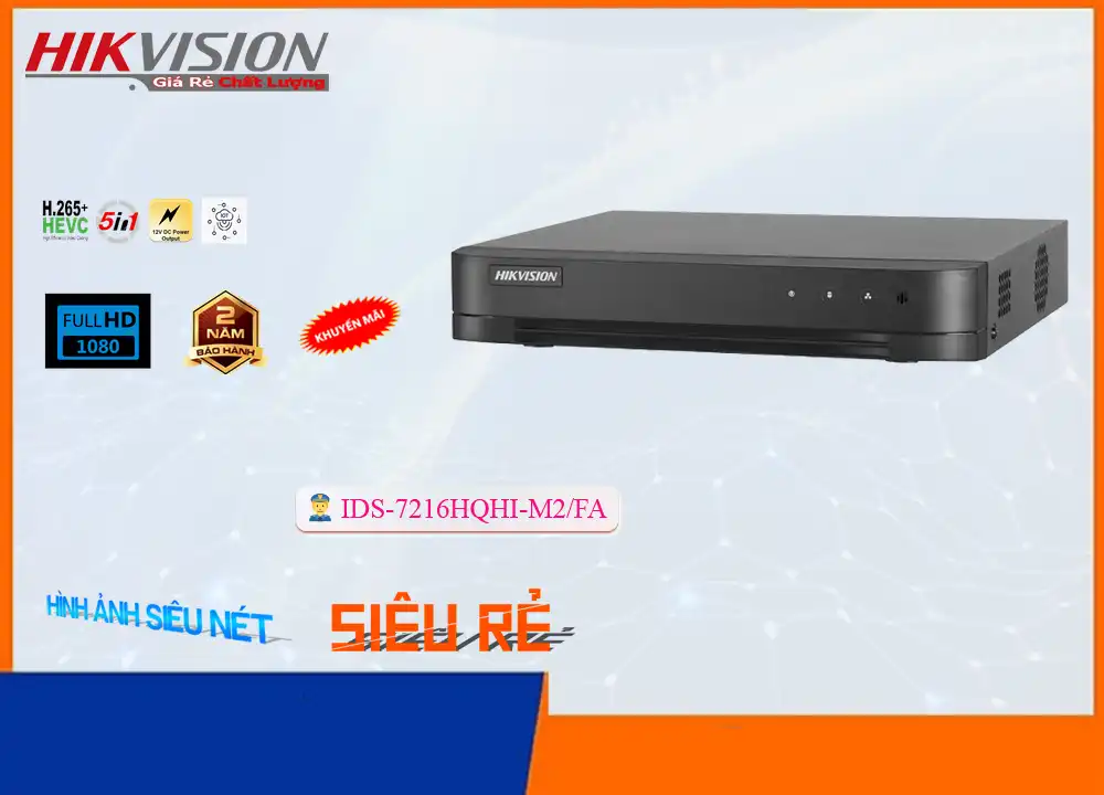 Đầu Thu KTS Hikvision IDS-7216HQHI-M2/FA Đang giảm giá ❂ Đầu Thu KTS Hikvision IDS-7216HQHI-M2/FA Đang giảm giá ❂