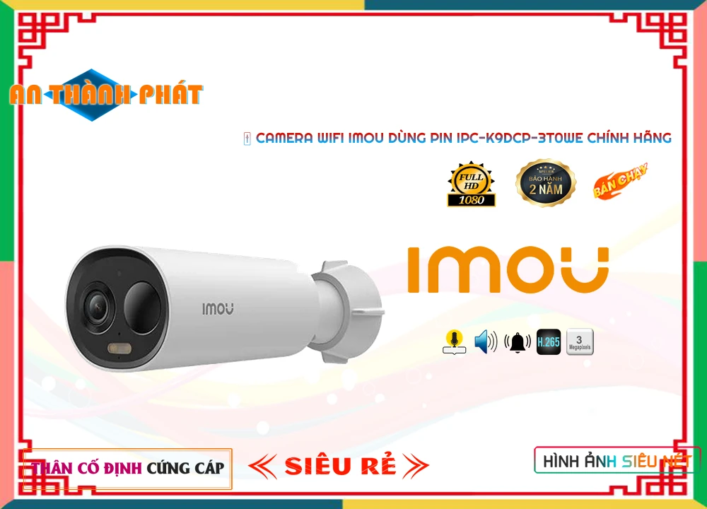 IPC-K9DCP-3T0WE Camera Wifi Imou Sử Dụng Pin ✮ IPC-K9DCP-3T0WE Camera Wifi Imou Sử Dụng Pin ✮