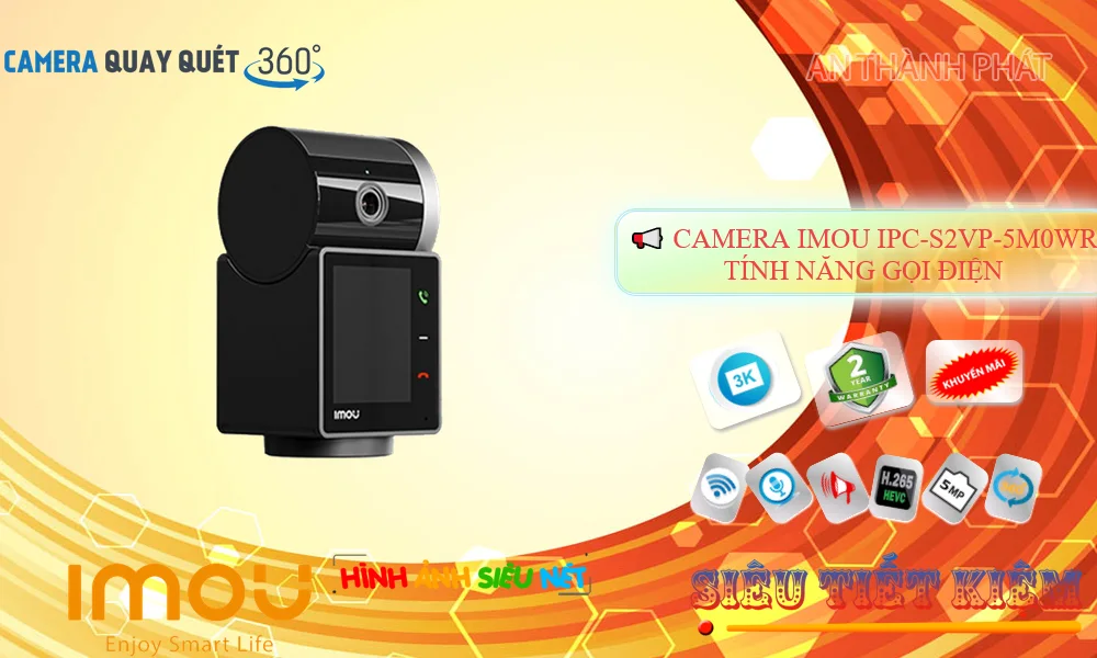 IPC-S2VP-5M0WR sắc nét Wifi Imou IPC-S2VP-5M0WR sắc nét Wifi Imou