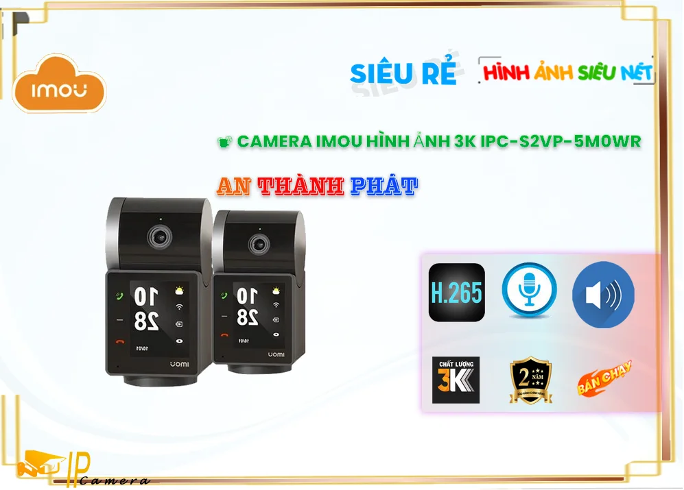 IPC-S2VP-5M0WR sắc nét Wifi Imou IPC-S2VP-5M0WR sắc nét Wifi Imou