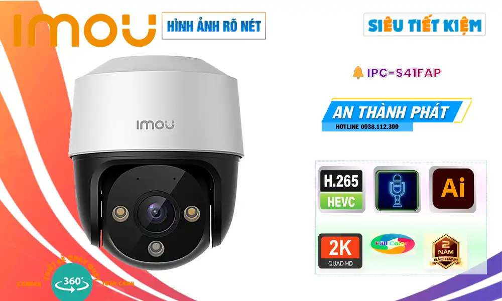 IPC-S41FAP Wifi Imou Thiết kế Đẹp IPC-S41FAP Wifi Imou Thiết kế Đẹp