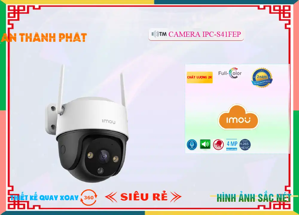 Wifi Imou IPC-S41FEP Thiết kế Đẹp Wifi Imou IPC-S41FEP Thiết kế Đẹp