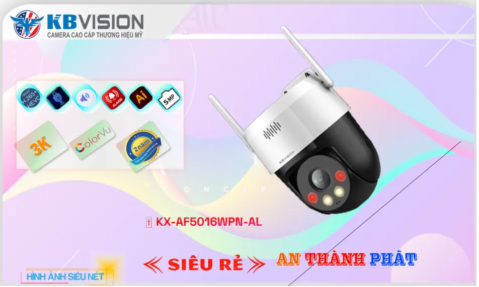 KX-AF5016WPN-AL Camera An Ninh Sắt Nét ✓