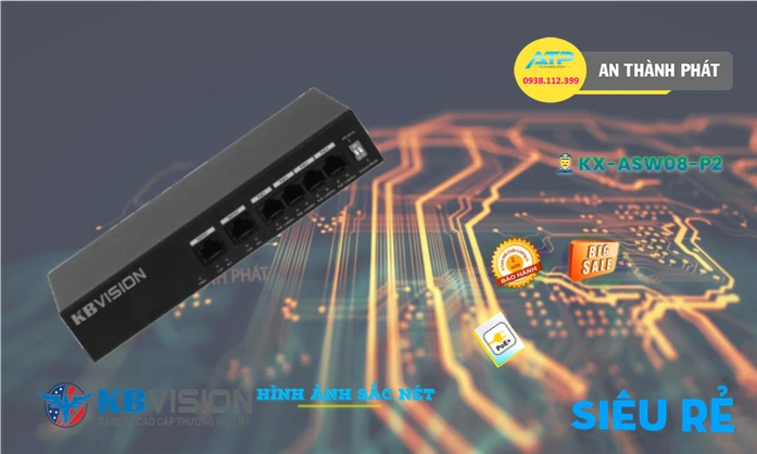 Switch Thiết bị nối mạng KX-ASW08-P2 Switch Thiết bị nối mạng KX-ASW08-P2