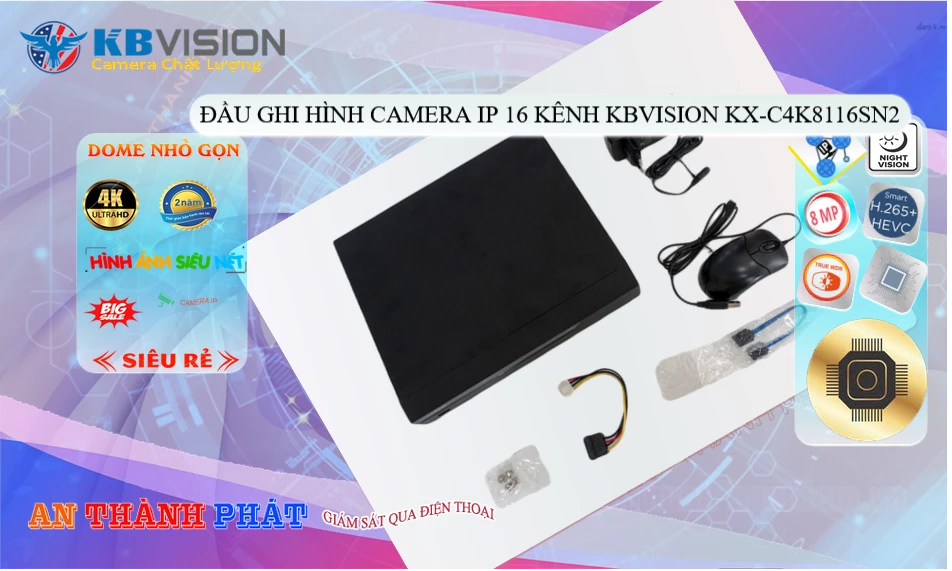 Đầu Ghi KBvision Chất Lượng KX-C4K8116SN2