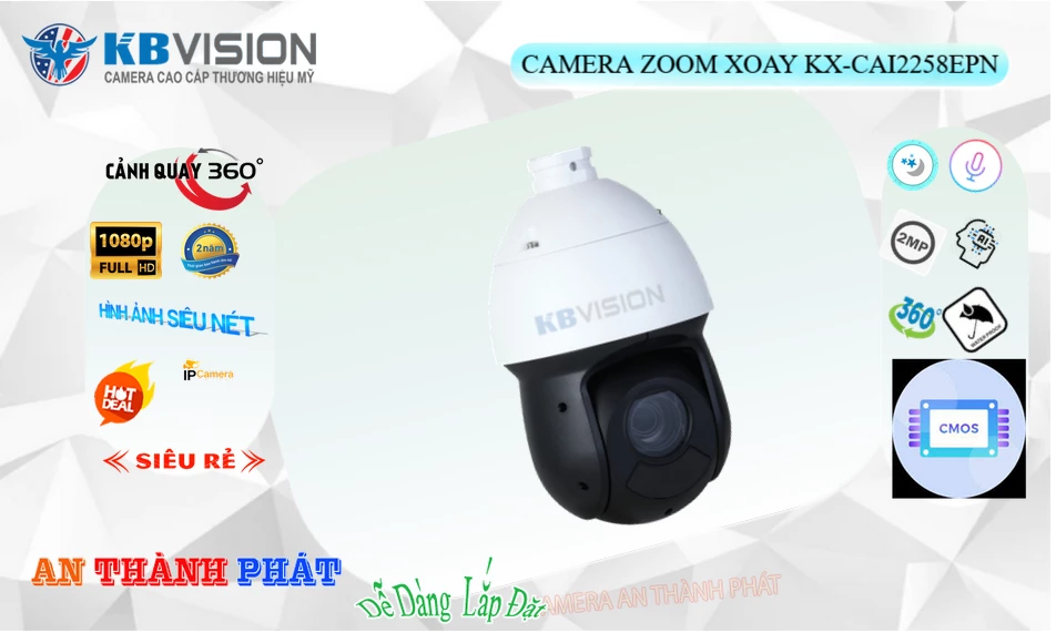 ✪ Camera KBvision Với giá cạnh tranh KX-CAi2258ePN ✪ Camera KBvision Với giá cạnh tranh KX-CAi2258ePN