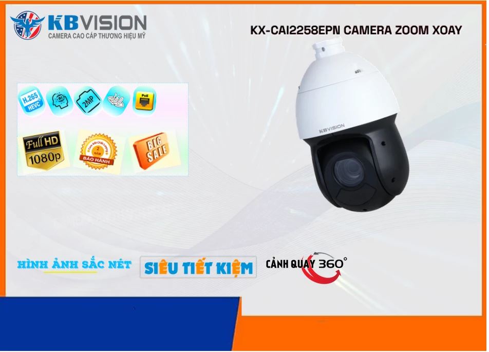 ✪ Camera KBvision Với giá cạnh tranh KX-CAi2258ePN ✪ Camera KBvision Với giá cạnh tranh KX-CAi2258ePN