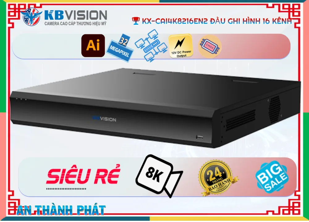 KX-CAi4K8216EN2 KBvision giá rẻ chất lượng cao KX-CAi4K8216EN2 KBvision giá rẻ chất lượng cao