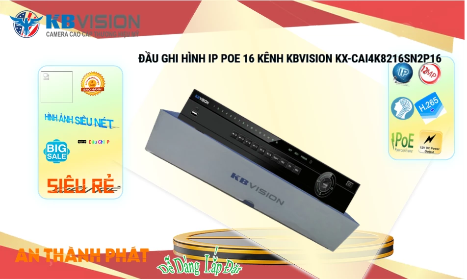 ❇ KX-CAi4K8216SN2P16 Đầu ghi Camera KBvision Giá rẻ ❇ KX-CAi4K8216SN2P16 Đầu ghi Camera KBvision Giá rẻ