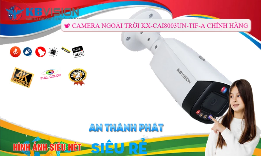 Camera Giá Rẻ KBvision KX-CAi8003UN-TiF-A Camera Giá Rẻ KBvision KX-CAi8003UN-TiF-A