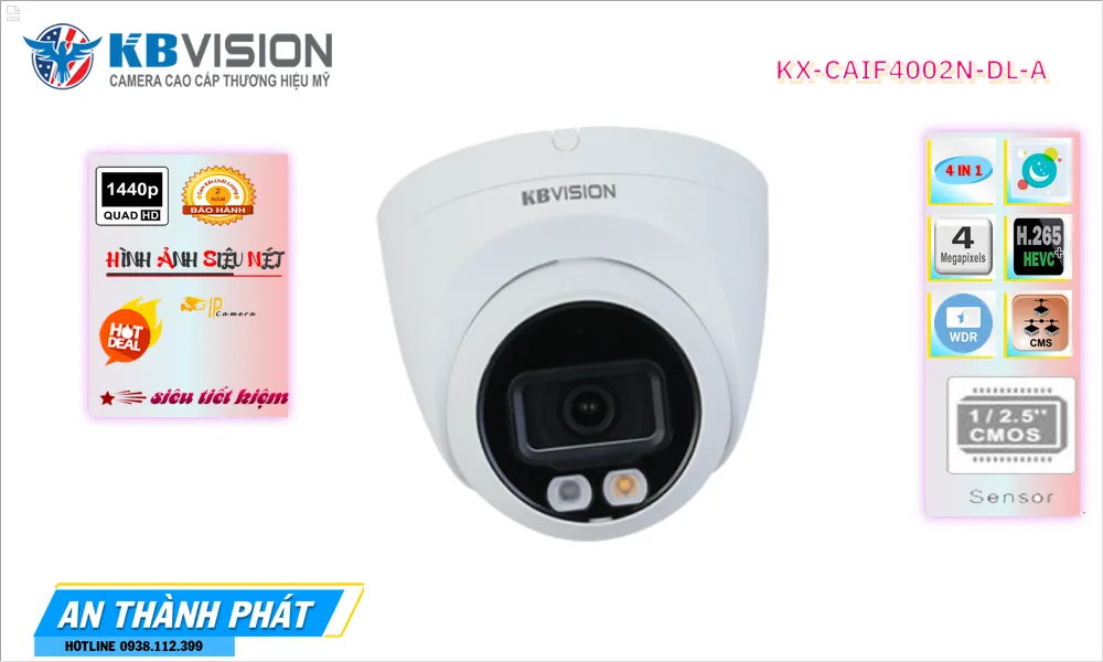 ✅ KX-CAiF4002N-DL-A Camera Thiết kế Đẹp KBvision