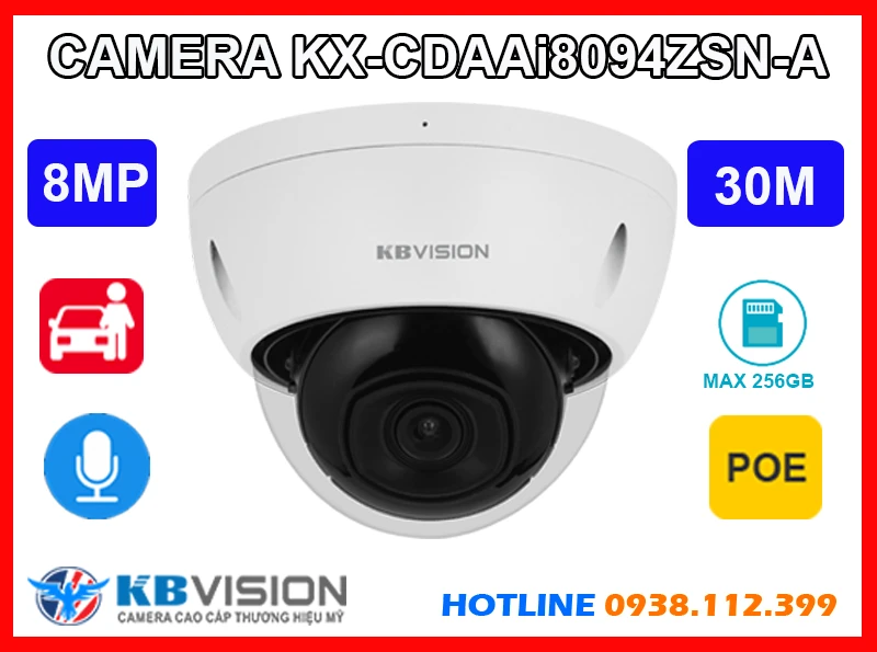 Camera KBVISION KX-CDAAi8094ZSN-A,thông số KX-CDAAi8094ZSN-A,KX CDAAi8094ZSN A,Thông số KX-CDAAi8094ZSN-A Siêu sắc nét Ultra 4k 8.0 MP , Loại Camera KX-CDAAi8094ZSN-A Chất lượng nhất,KX-CDAAi8094ZSN-A Siêu rẻ,bán KX-CDAAi8094ZSN-A