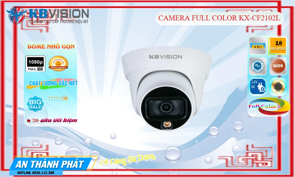 Camera An Ninh KBvision KX-CF2102L Chức Năng Cao Cấp Camera An Ninh KBvision KX-CF2102L Chức Năng Cao Cấp