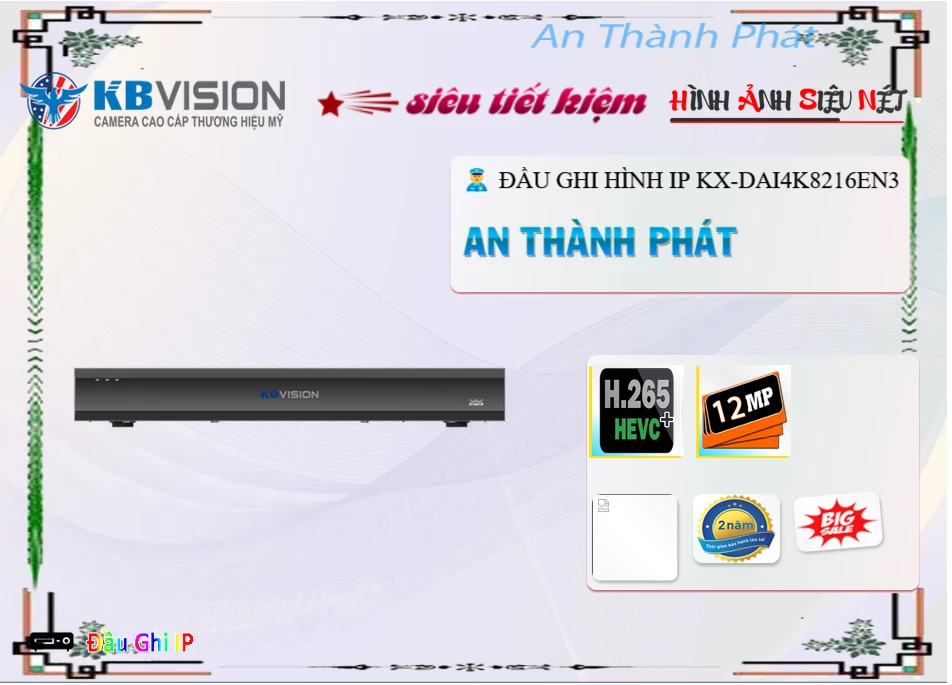 Đầu Ghi Camera KX-DAi4K8216EN3 KBvision Với giá cạnh tranh Đầu Ghi Camera KX-DAi4K8216EN3 KBvision Với giá cạnh tranh