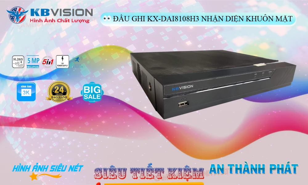 KX-DAi8108H3Thiết Bị Ghi Hình Thiết kế Đẹp KBvision KX-DAi8108H3Thiết Bị Ghi Hình Thiết kế Đẹp KBvision