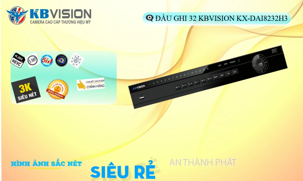 KX-DAi8232H3 Đầu Ghi Hình Công Nghệ Mới