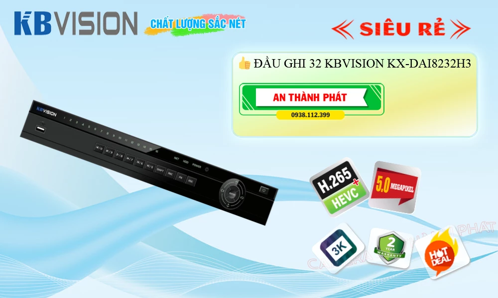 KX-DAi8232H3 Đầu Ghi Hình Công Nghệ Mới