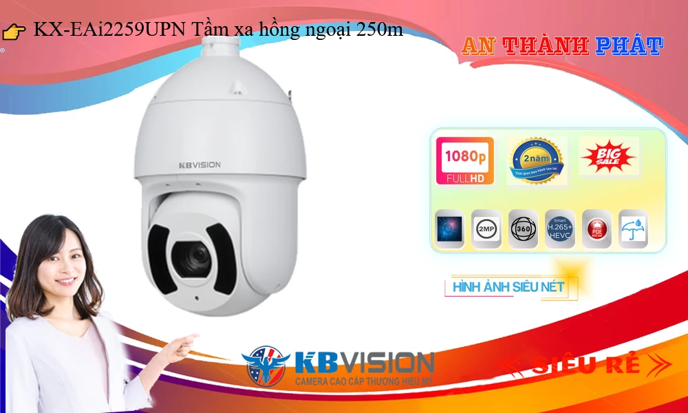 Camera KX-EAi2259UPN KBvision Thiết kế Đẹp