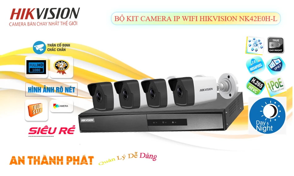 NK42E0H-L Camera  Hikvision Chức Năng Cao Cấp