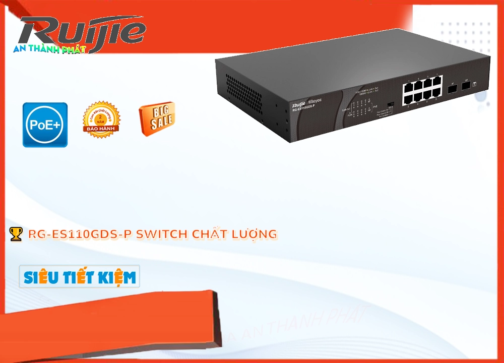 Hãng Hikvision RG-ES110GDS-P Hãng Hikvision RG-ES110GDS-P