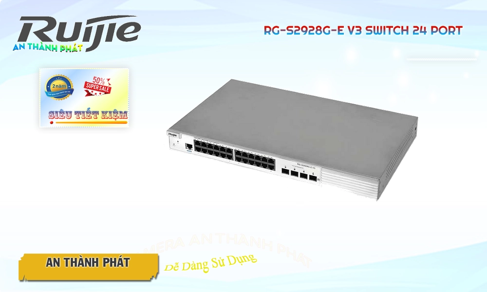 RG-S2928G-E V3  Switch chia mạng  Hãng Ruijie