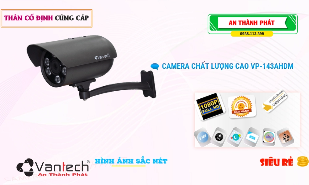 Camera VP-143AHDM VanTech đang khuyến mãi