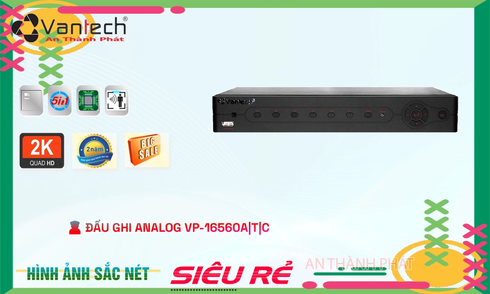 Đầu Thu KTS VanTech VP-16560A|T|C Giá tốt Đầu Thu KTS VanTech VP-16560A|T|C Giá tốt
