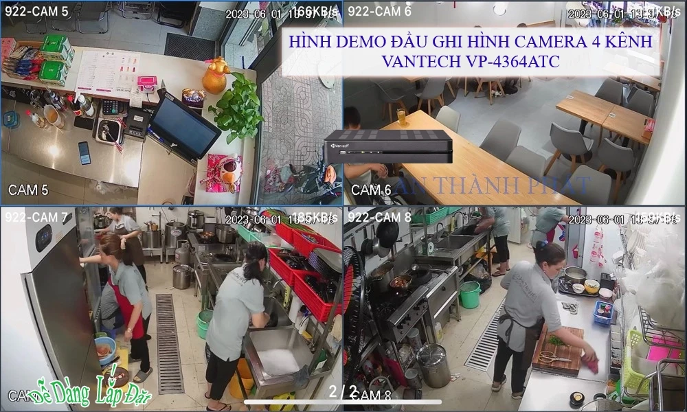 Đầu ghi VanTech VP-4364ATC Mẫu Đẹp