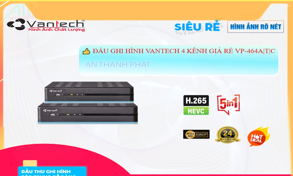 VP-464A|T|C Đầu ghi Camera VanTech Giá tốt VP-464A|T|C Đầu ghi Camera VanTech Giá tốt