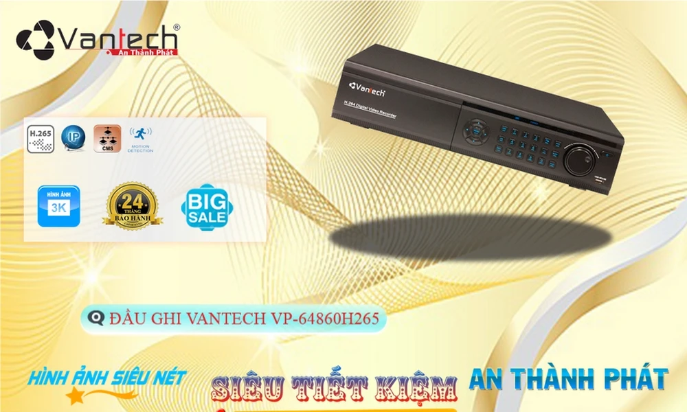VP-64860H265Thiết Bị Ghi Hình Thiết kế Đẹp VanTech