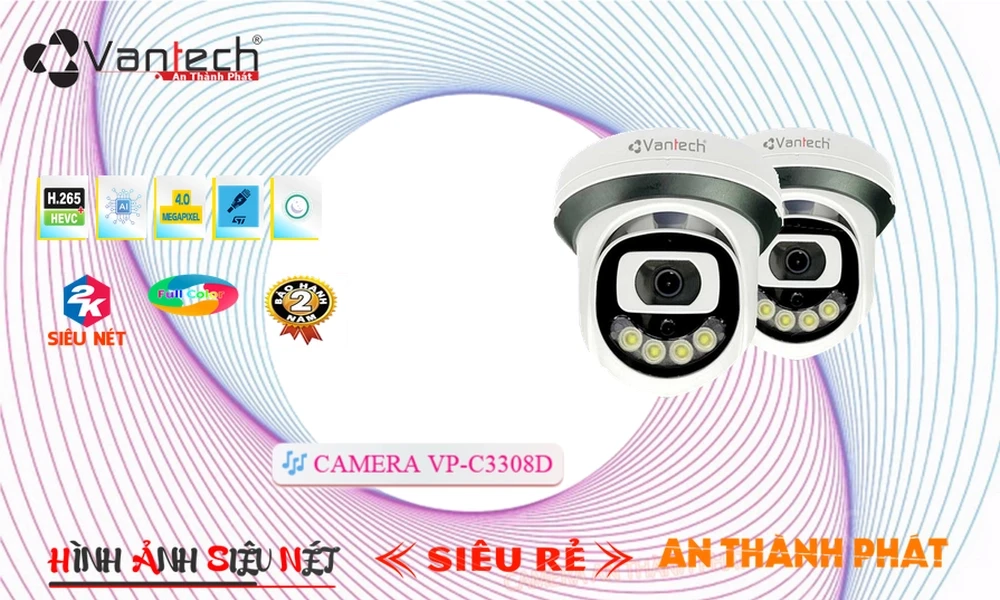Camera Cấp Nguồ Qua Dây Mạng VP-C3308D VanTech