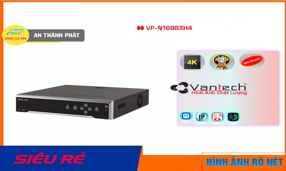 VanTech VP-N16883H4 Sắc Nét ✲ VanTech VP-N16883H4 Sắc Nét ✲