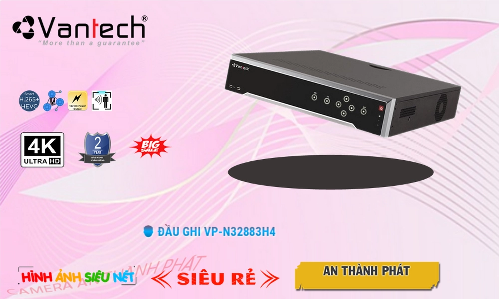 Đầu Ghi Camera VanTech VP-N32883H4 Mẫu Đẹp Đầu Ghi Camera VanTech VP-N32883H4 Mẫu Đẹp