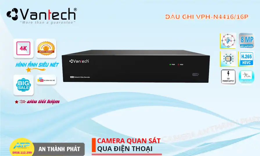 Đầu Thu VanTech VPH-N4416/16P