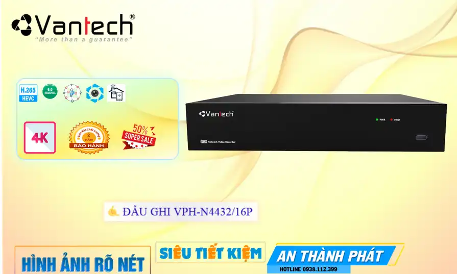 Đầu Thu Vantech VPH-N4432/16P