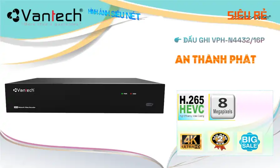 Đầu Thu Vantech VPH-N4432/16P